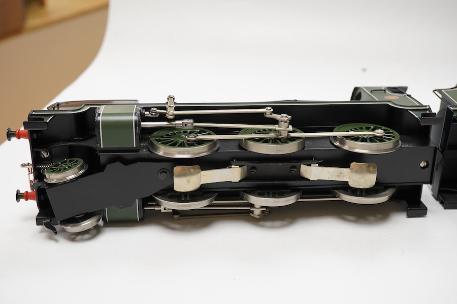 A boxed Bassett-Lowke by Corgi 0 gauge tinplate Southern Railway Maunsell N class 2-6-0 tender locomotive, 1864, in green livery, a special limited release, with option for two or three rail running, with instruction lea